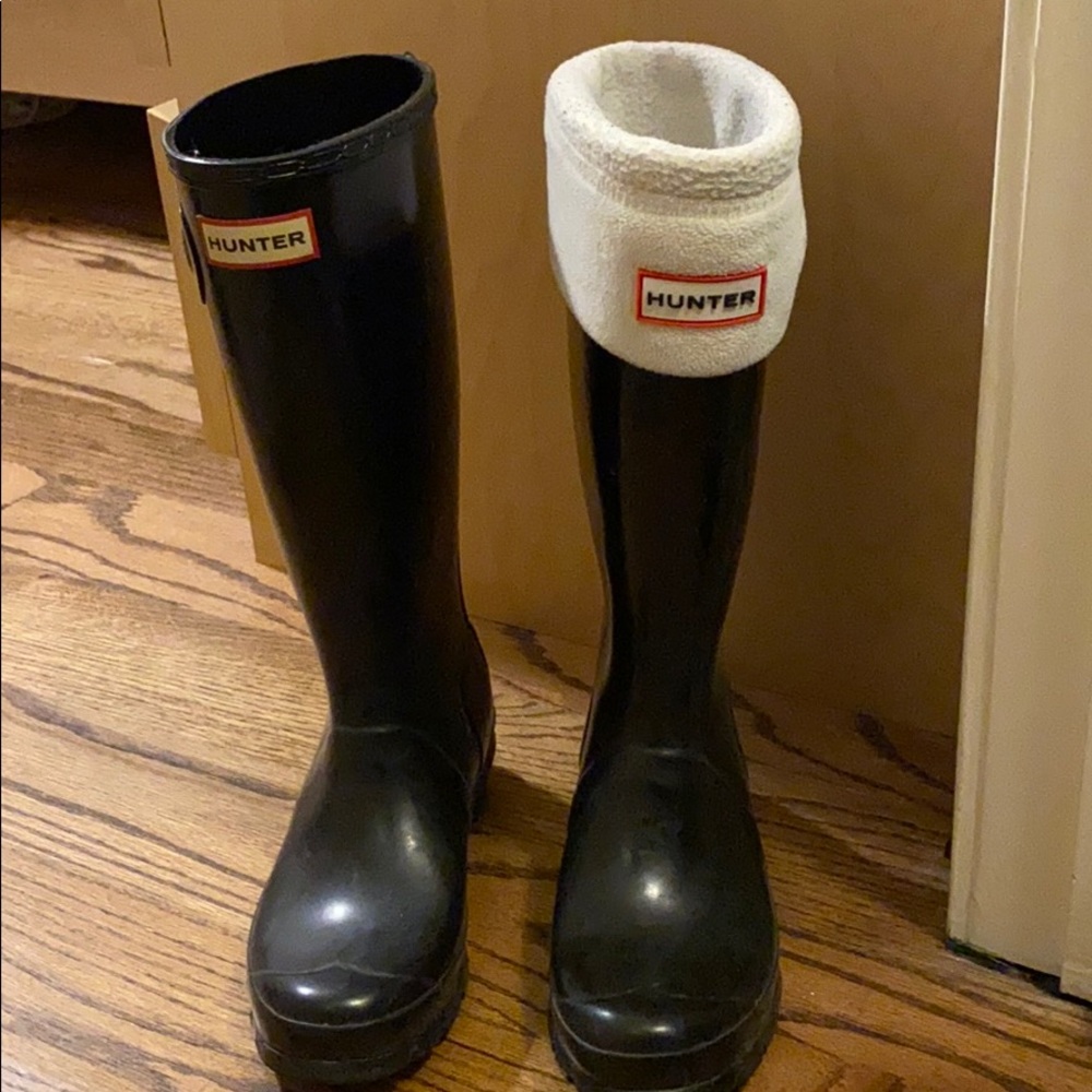 Hunter Rain Boots with sock insert